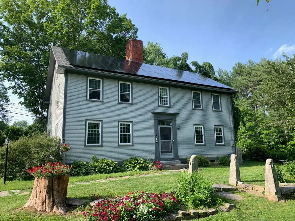 This is an image of a home solar power system in NH that we installed