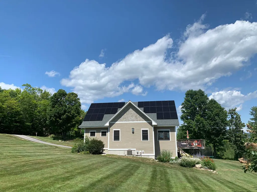 This is an image of an solar panel installation in NH by 603 Solar, one of NH best home solar panel companies